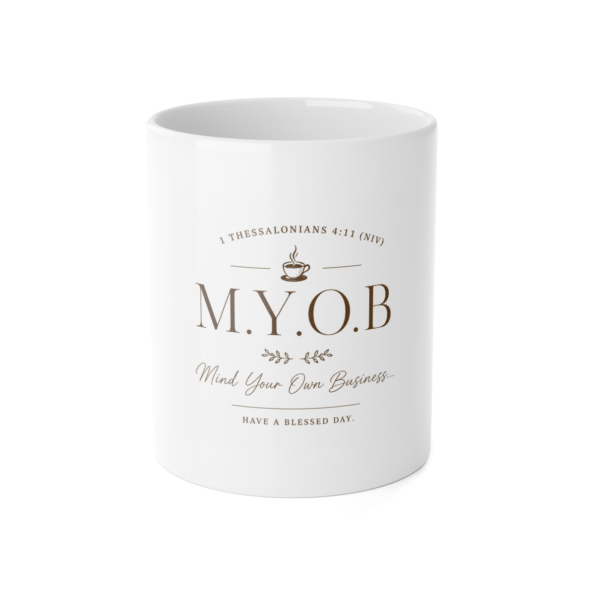 M.Y.O.B. (Mind Your Own Business) mug alternate product view 4