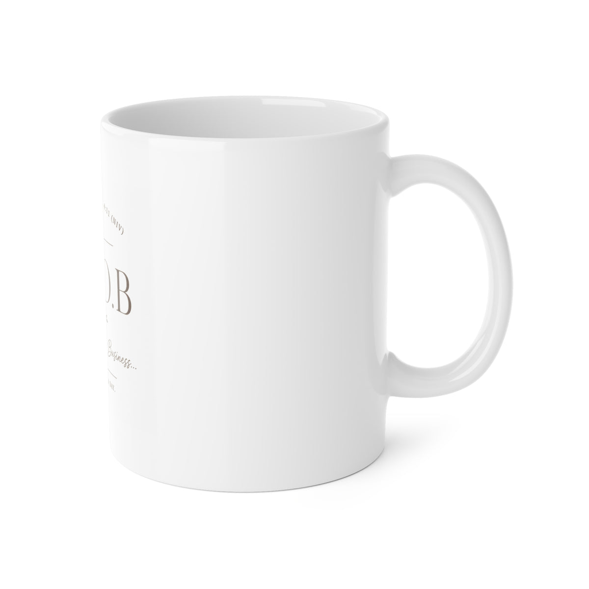 M.Y.O.B. (Mind Your Own Business) mug alternate product view 3