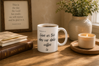 Give Us This Day Our Daily Coffee Christian coffee mug